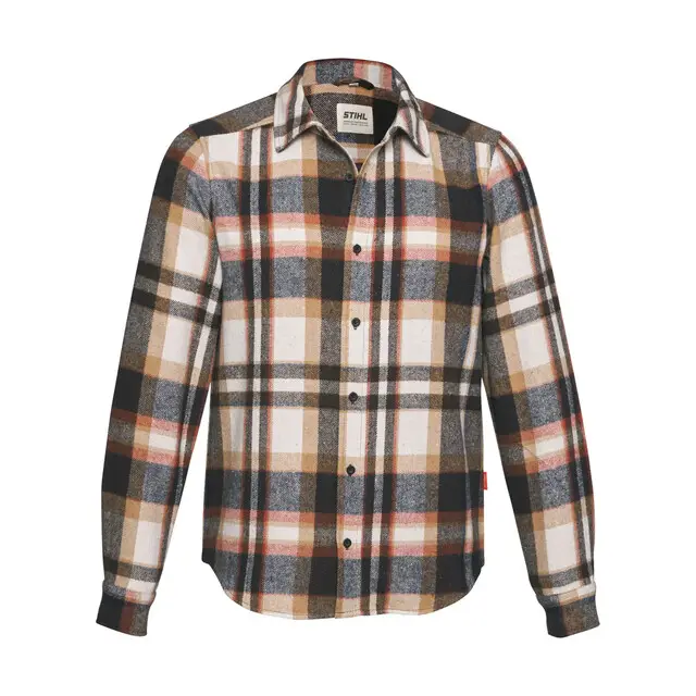Topkwaliteit Stihl Hemd SZ XS PLAID FLANNEL COSY bruin
