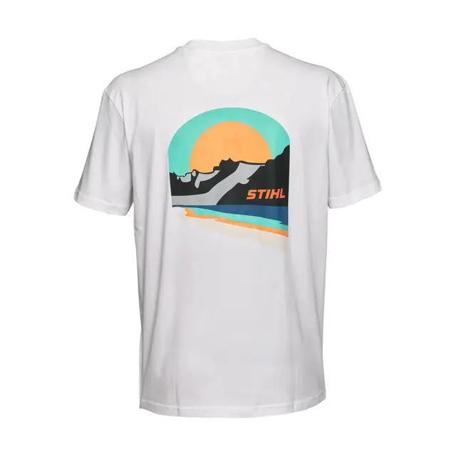 Stihl T-shirt SZ M SUNSET WHITE wit Laatste Versie