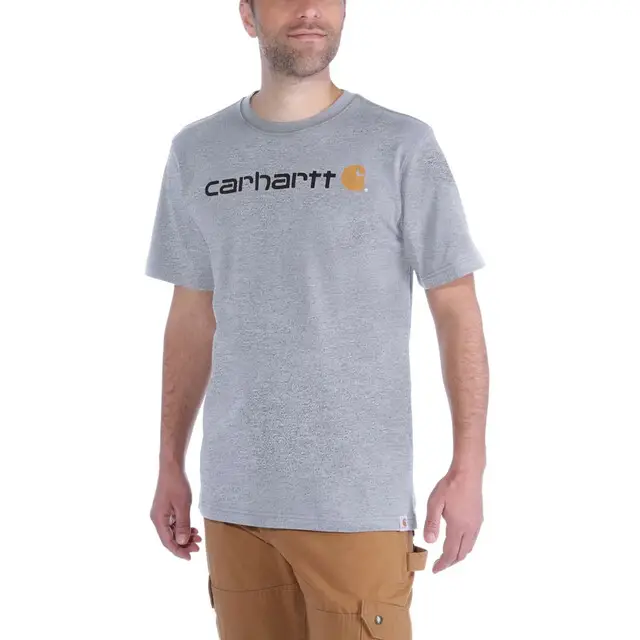 Carhartt 103361 Gebreid Shirts Gemêleerd Grijs XS Ambachtelijk