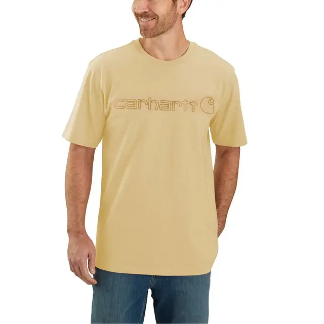 Garantie Inbegrepen Carhartt 103361 Gebreid Shirts Zand Gemêleerd XXL