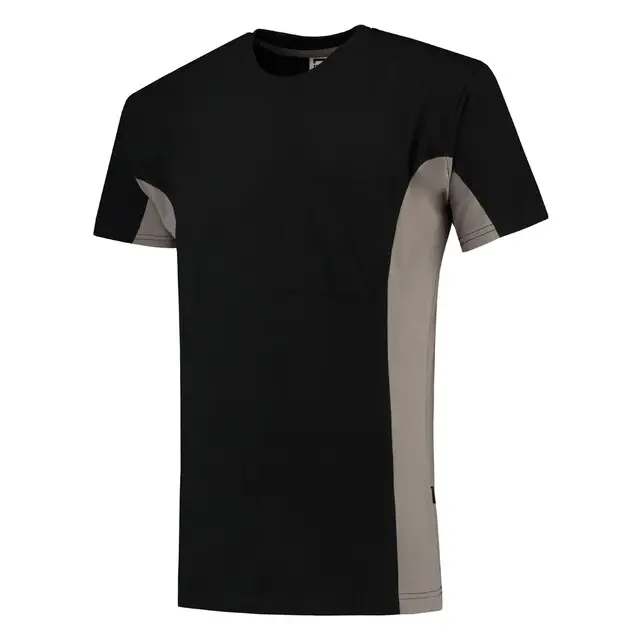 Weekendaanbieding Tricorp T-Shirt Bicolor Borstzak Blackgrey 102002 XXL