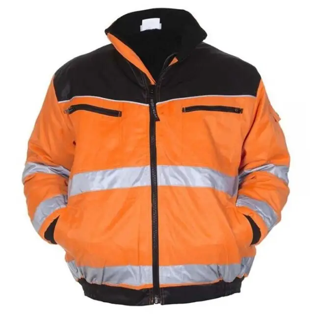 Premium Hydrowear Hi-Vis Piloten Jas Helsinki Oranje/Zwart Maat XL