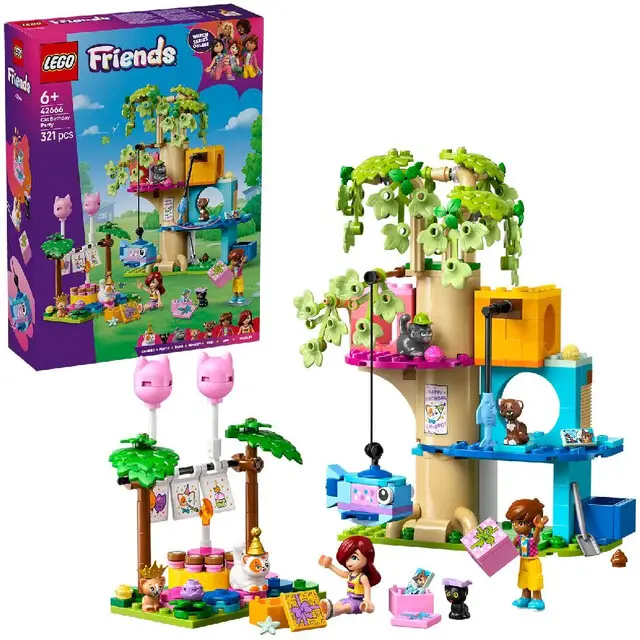 Lego 42666 Friends Cat Birthday Party + Tree House Limited Edition