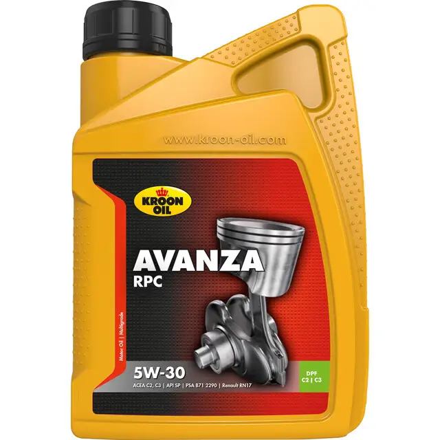 Kroon-oil 1 L Flacon Avanza Rpc 5w-30 Nieuwe Collectie