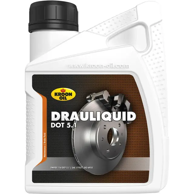 Kroon-oil 500 Ml Flacon Drauliquid Dot 5.1 Limited Edition
