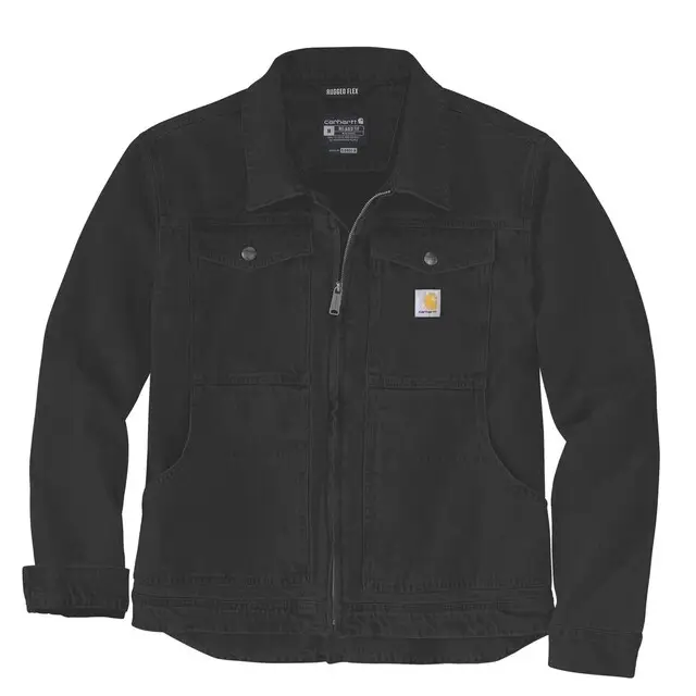 In De Mode Carhartt Heren Jas Ruime Pasvorm Zwart - Maat XL