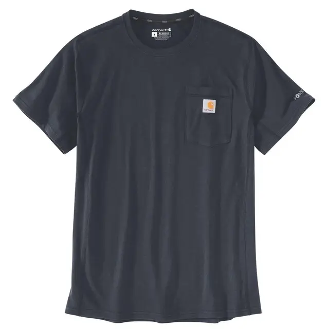 Carhartt Heren T-shirt Ruime Pasvorm Donker Blauw - Maat M Koopje