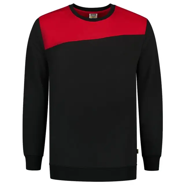 Betaalbaar Tricorp Sweater Bicolor Naden Blackred 302013 S