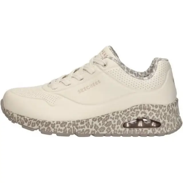 Skechers Lace Up White Leopard Maat 39 Budget