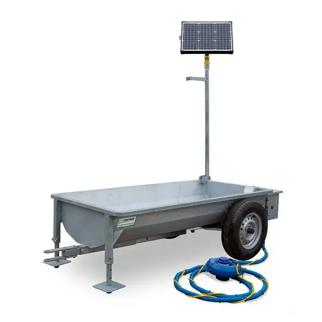 Poortman Solar Mobiele Weidedrinkbak T600-M50 - Met Oppervlaktepomp Poortman Solar Wereldwijde Verzending