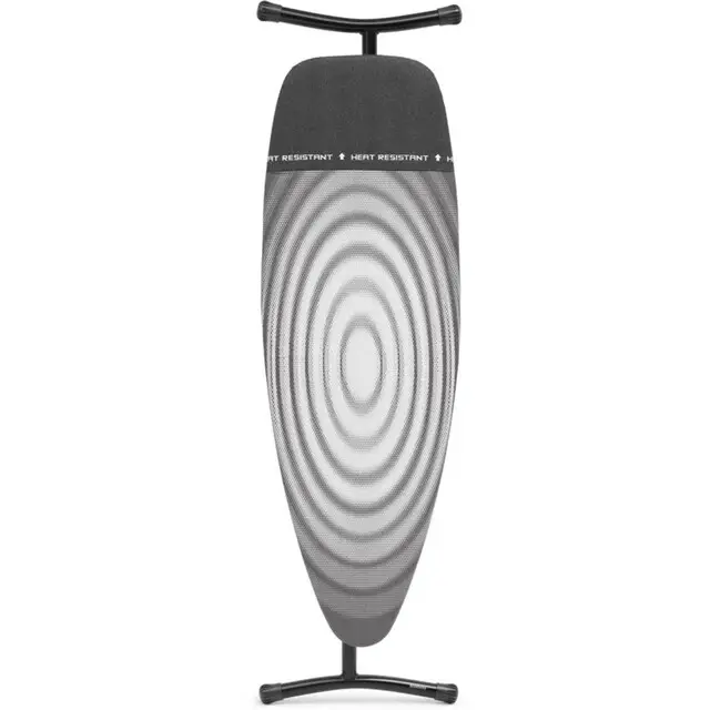 Brabantia Strijkplank D - met Hittebestendige Parkeerplaats - 135x45 cm - Titan Oval Lage Kosten