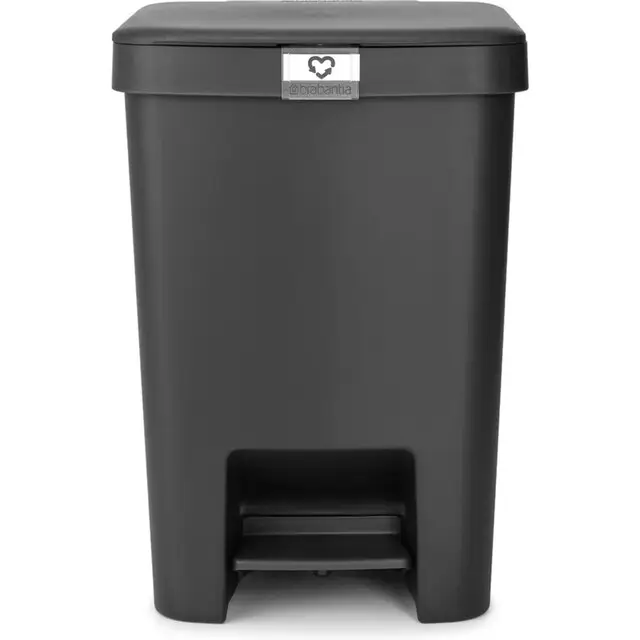 Brabantia StepUp Prullenbak - Pedaalemmer - 25 liter - Donker Grijs Plaats Bestelling