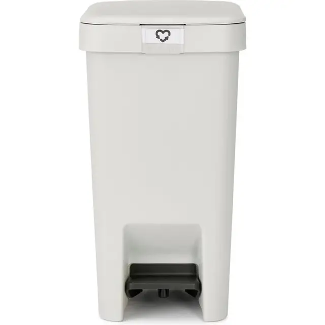 Brabantia StepUp Prullenbak - Pedaalemmer - 10 liter - Licht Grijs Bestseller