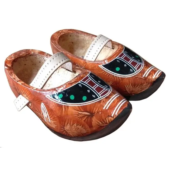 Beperkte Voorraad Scherjon Kinder Tripklompen Bruin Maat 28