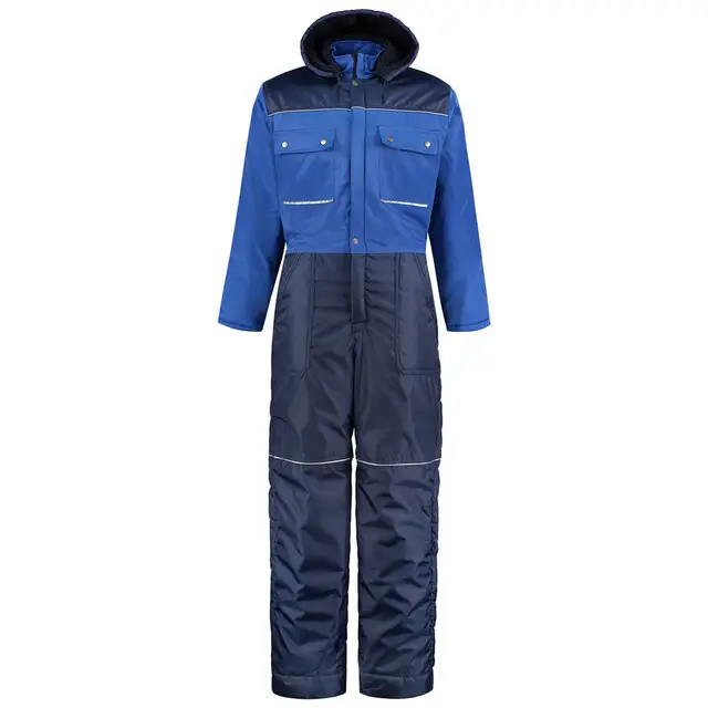 Gratis Verzending De Boer Polyester/Katoen Winteroverall Korenblauw/Marine Maat 56