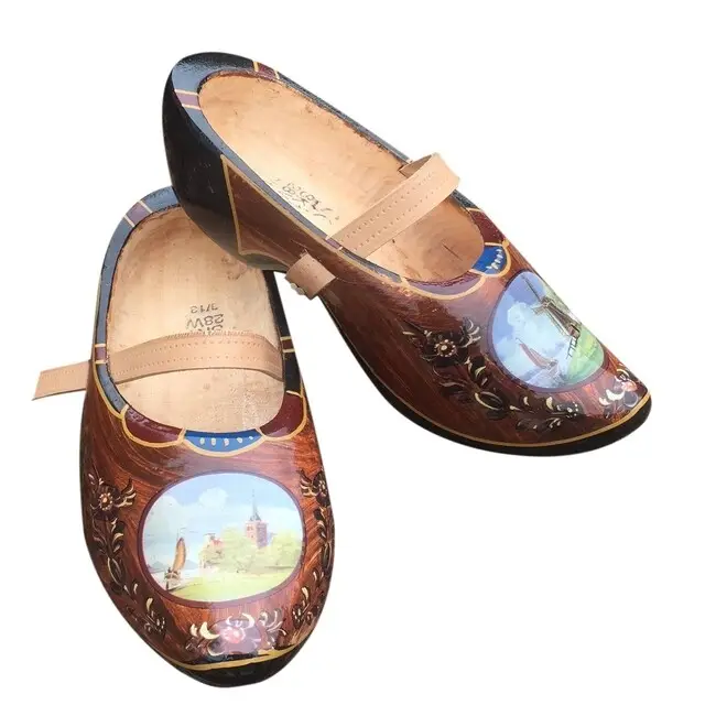 Scherjon Tripklomp Bruin met Landschap Maat 42,5/43 Gratis Verzending