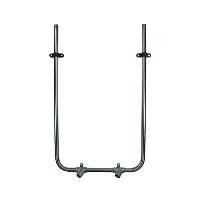 Gecertificeerd Suevia Inox Doorvoerbuis - 75 cm - 1/2" bu.dr - 2 Uitgangen Horizontaal 1/2" bi.dr