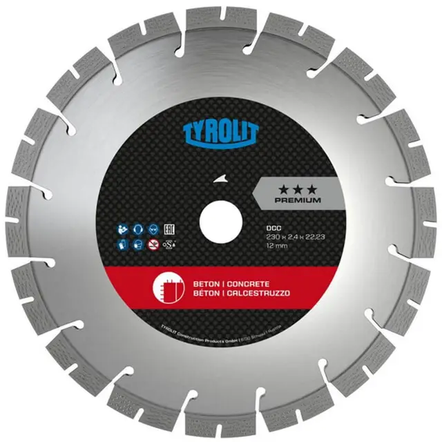 Seizoensaanbieding Tyrolit Diamantschijf (Premium) 115 x 2,2 x 22,2 MM - Beton