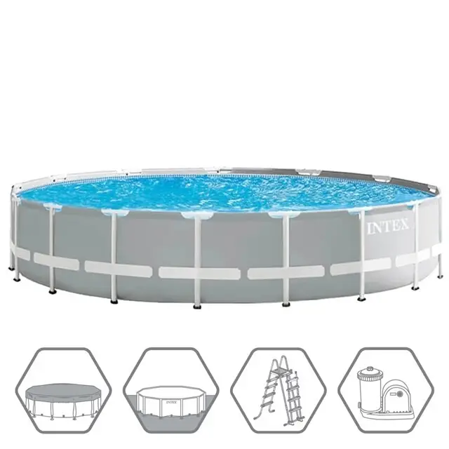 Intex Opzetzwembad Prism Frame - Ø 610 x 132 cm Nieuw Model