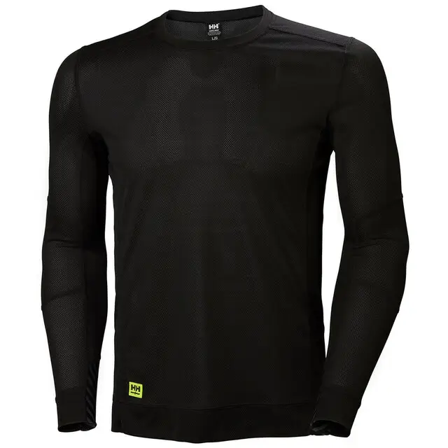 Topkwaliteit Helly Hansen Thermoshirt Lifa Crewneck Zwart - Maat XL