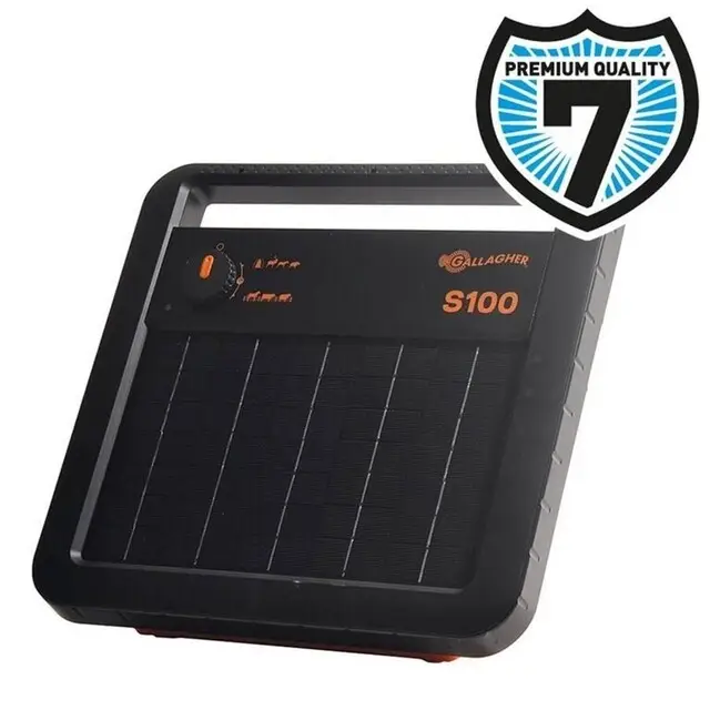 Schrikdraadapparaat S100 Solar (Incl. Gratis Grondpen) - Gallagher Speciale Aanbieding