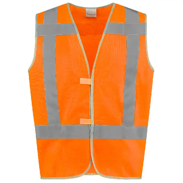 Topkwaliteit De Boer Hi-Vis RWS Veiligheidsvest Oranje Maat S-M