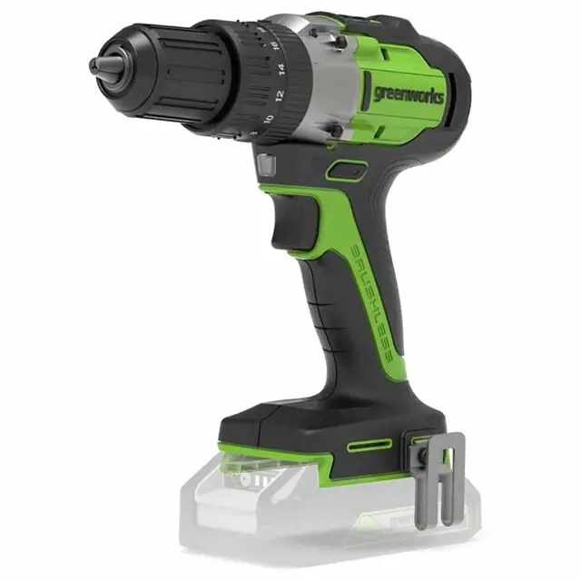 Greenworks 24V brushless drill (60N.m) with auxiliary handle tool only Exclusief