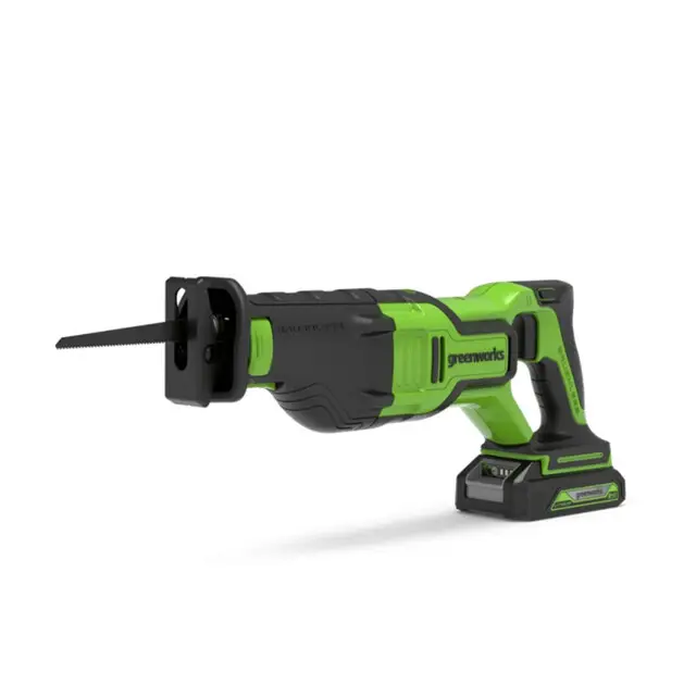 Greenworks 24 Volt Accu Reciprozaag - Zonder Lader en Accu Op = Op