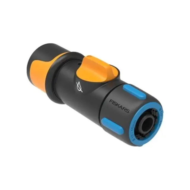Fiskars Slangkoppeling Met Aan / Uit ventielen - ø 13-15 mm Exclusief