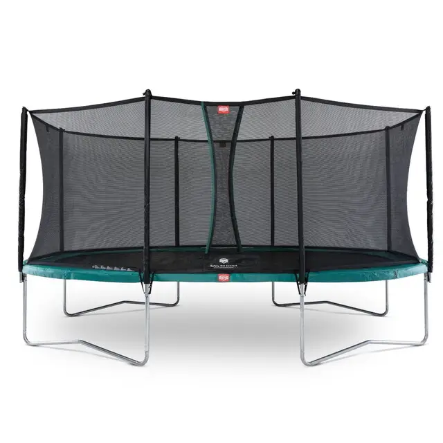 BERG Trampoline Grand Favorit Regular Groen - 520 x 345 cm Safety Net Comfort Topkwaliteit