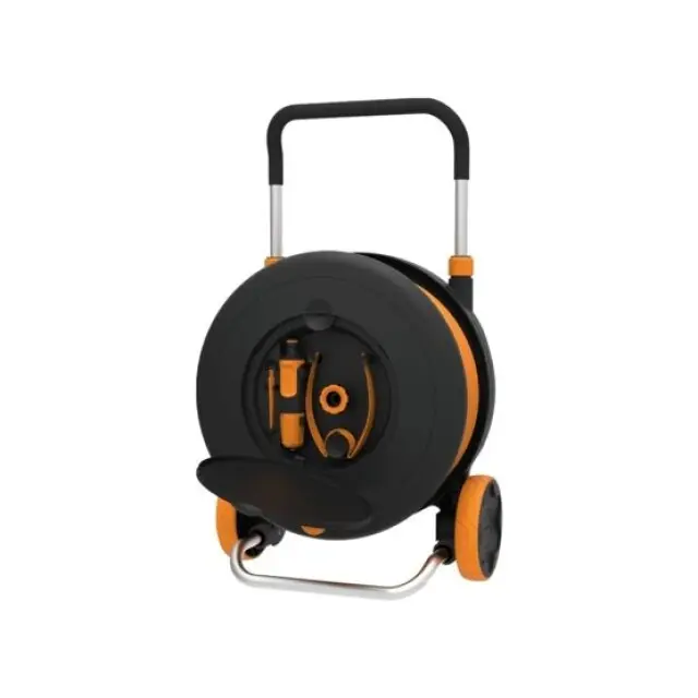 Fiskars Slanghaspel L Met Wielen Incl. 30 m Tuinslang Voordeelprijs