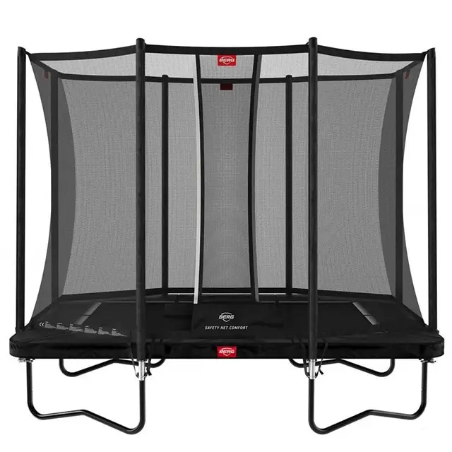 Veilige Betaling BERG Trampoline Ultim Favorit Regular Zwart - 280 x 190 cm Safety Net Comfort