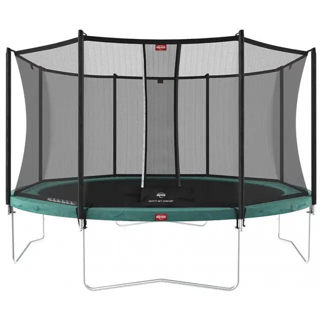BERG Trampoline Favorit Regular Regular Groen - Ø 430 cm Safety Net Comfort Nieuw