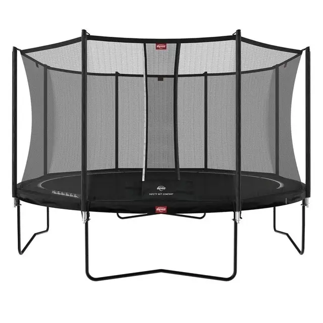 BERG Trampoline Favorit Regular Regular Zwart - Ø 380 cm Safety Net Comfort Alleen Vandaag