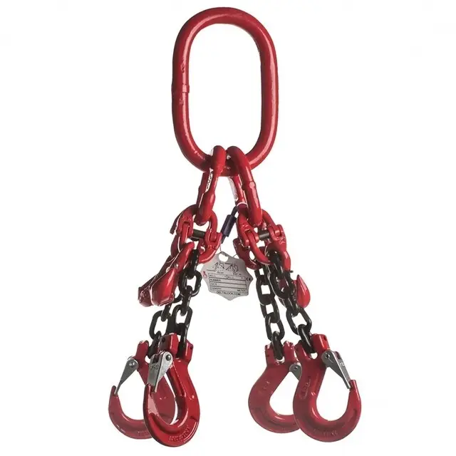 DELTALOCK Grade 80 Hijsketting 4-sprong - 13 mm x 2 Meter - Gaffelklephaak En Inkorthaak Hete Deal