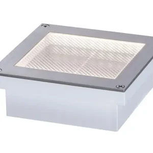 Professioneel Paulmann Grondinbouwspot 100 x 100 Brick Met Bewegingsmelder IP67 Staal