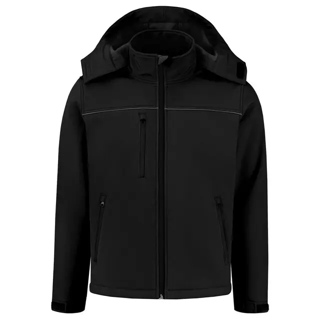 Premium De Boer Softshelljas Basic Zwart Maat 5XL