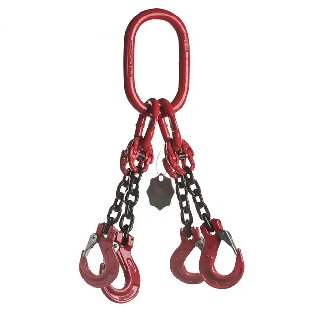 In De Mode DELTALOCK Grade 80 Hijsketting 4-sprong - 13 mm x 5 Meter - Gaffelklephaak