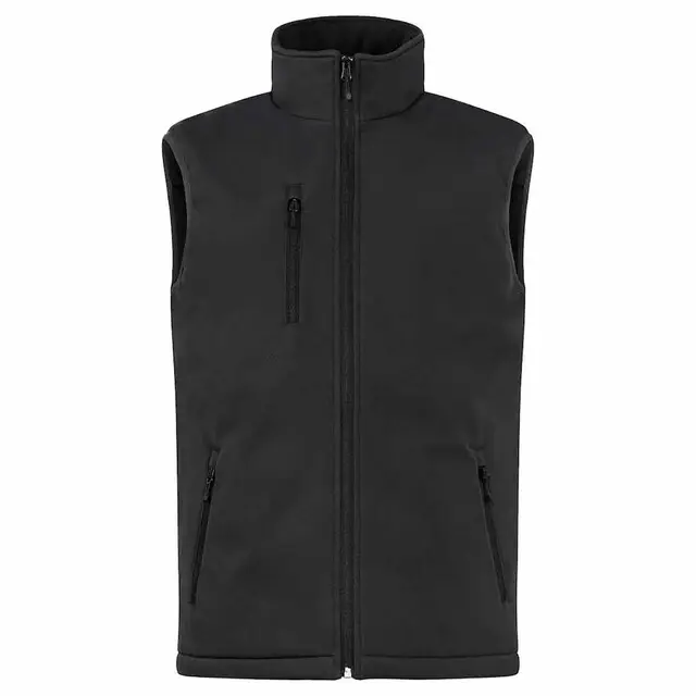 Dagaanbieding Clique Padded Softshell Vest Zwart - Maat 3XL