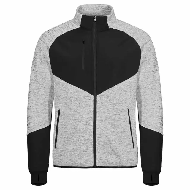 Superprijs Clique Haines fleecejack grijs melange maat XL