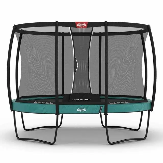 BERG Trampoline Grand Champion Regular Groen - 470 x 310 cm Safety Net Deluxe Geld-Terug-Garantie
