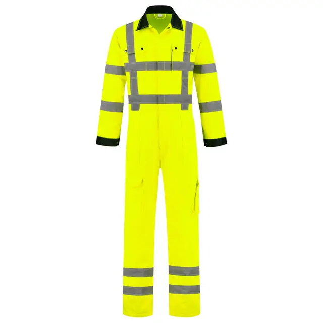 Wereldwijde Verzending De Boer Overall High Visibility Polyester/Katoen RWS Geel Maat 66