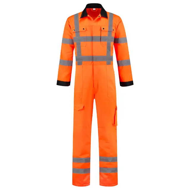 De Boer Overall High Visibility Polyester/Katoen RWS Oranje Maat 60 In De Mode