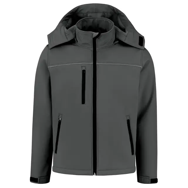 Nu Kopen De Boer Softshelljas Basic Grijs Maat 3XL