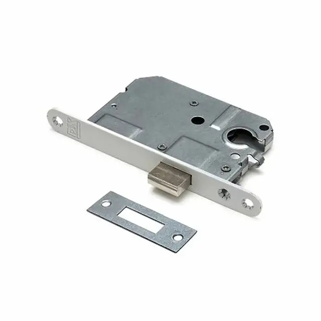 Speciale Aanbieding Dulimex Kastslot Doornmaat 50mm Euro Cilinder Rvs Incl Rechthoekige Sluitplaat