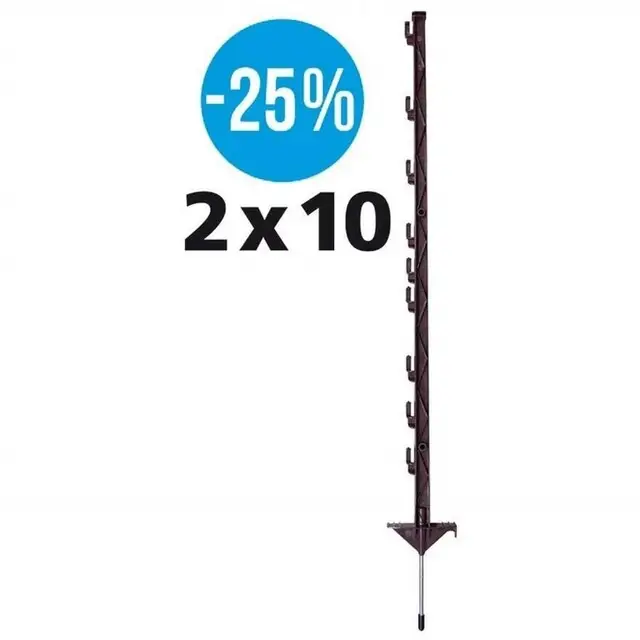 Gallagher Vario Paal (2 x 10 Stuks / Terra) - 1 Meter Lage Kosten