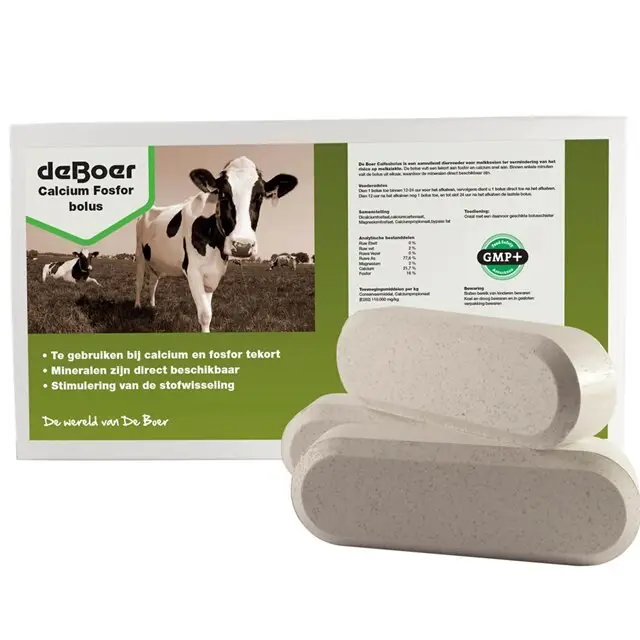 Voordeelprijs De Boer Calcium Fosfor Bolus - 8 Stuks