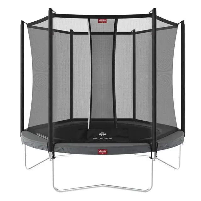 Garantie Inbegrepen BERG Trampoline Favorit Regular Grijs - Ø 270 cm Safety Net Comfort