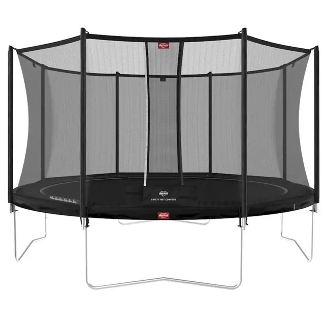BERG Trampoline Favorit Regular Regular Zwart - Ø 430 cm Safety Net Comfort Beperkt Aanbod