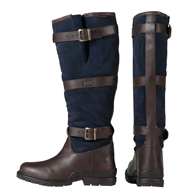 Goedkoop Horka Leren Outdoorlaars Highlander Blauw - Maat 36